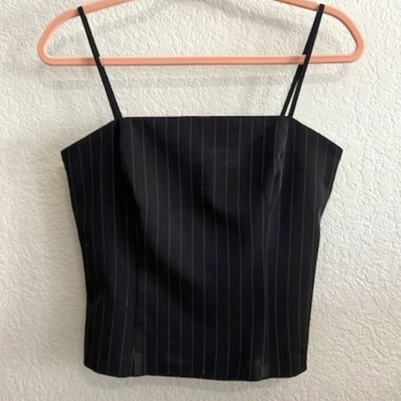 Custom Pinstripe Cropped Tank - Picture 1 of 3